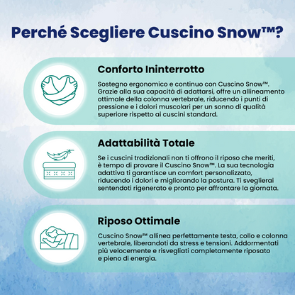 Cuscino Snow™ – Sollievo dal dolore